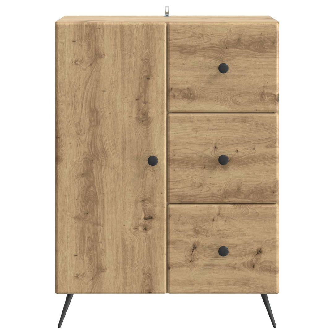Sideboard Artisan-eg 66 x 34,5 x 90 cm Konstrueret træ