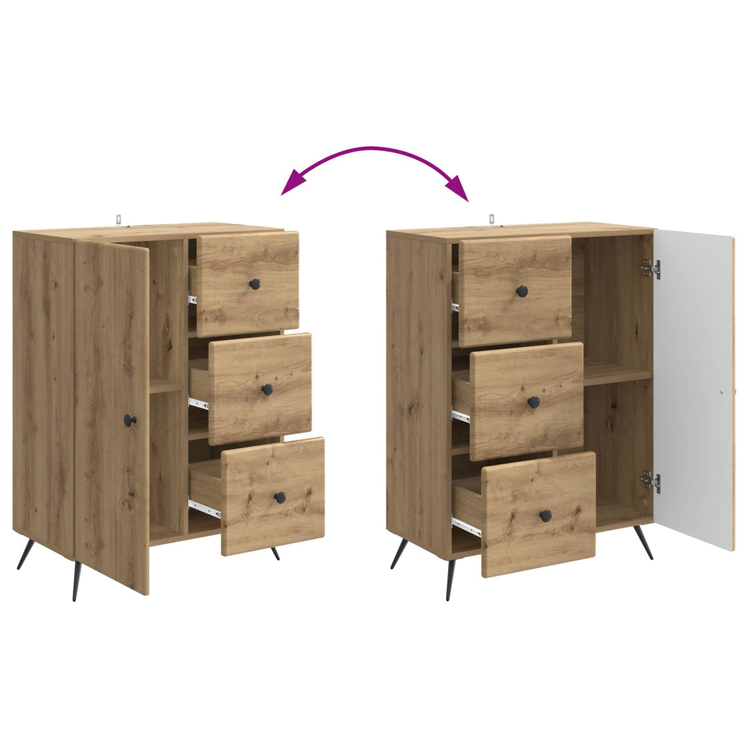 Sideboard Artisan-eg 66 x 34,5 x 90 cm Konstrueret træ