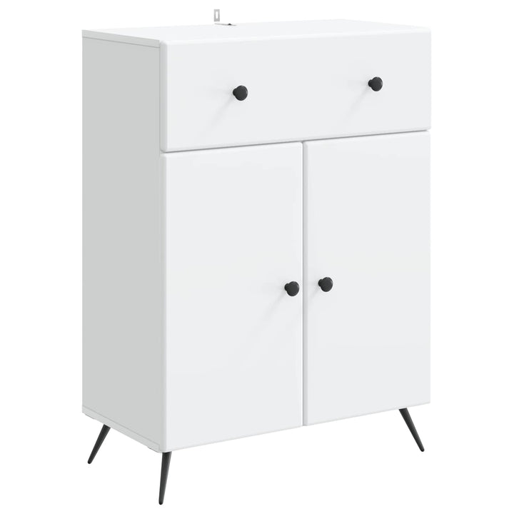 Sideboard Hvid 66 x 34,5 x 90 cm Konstrueret træ