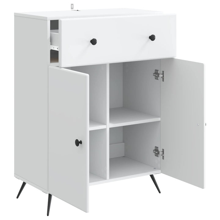 Sideboard Hvid 66 x 34,5 x 90 cm Konstrueret træ