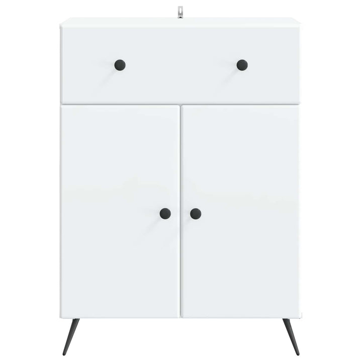 Sideboard Hvid 66 x 34,5 x 90 cm Konstrueret træ