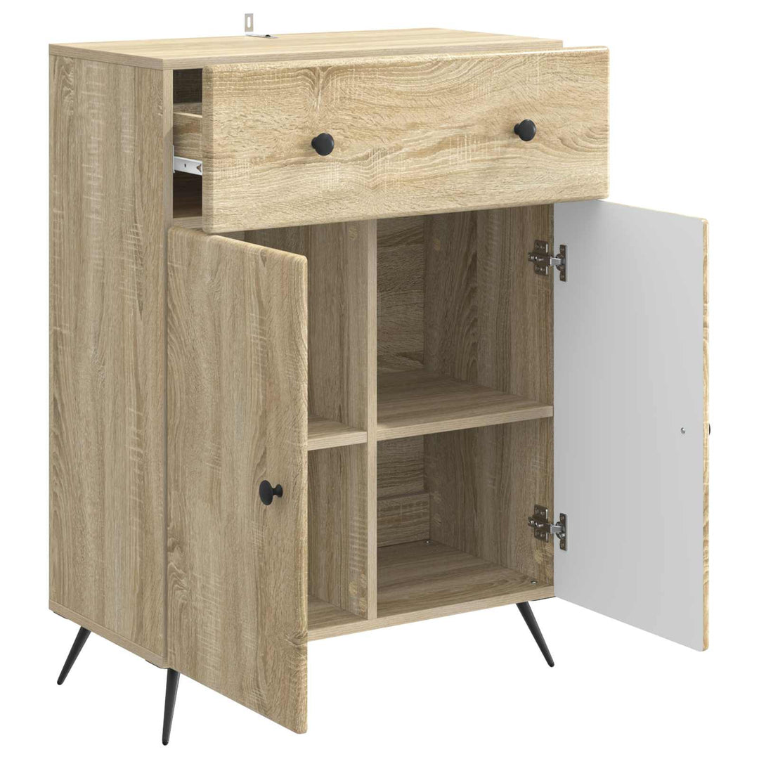 Sideboard Sonoma-eg 66 x 34,5 x 90 cm Konstrueret træ