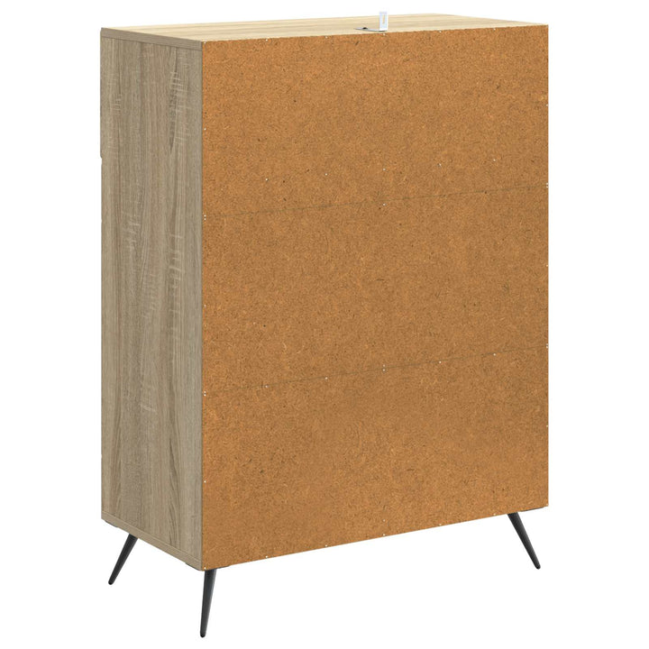 Sideboard Sonoma-eg 66 x 34,5 x 90 cm Konstrueret træ