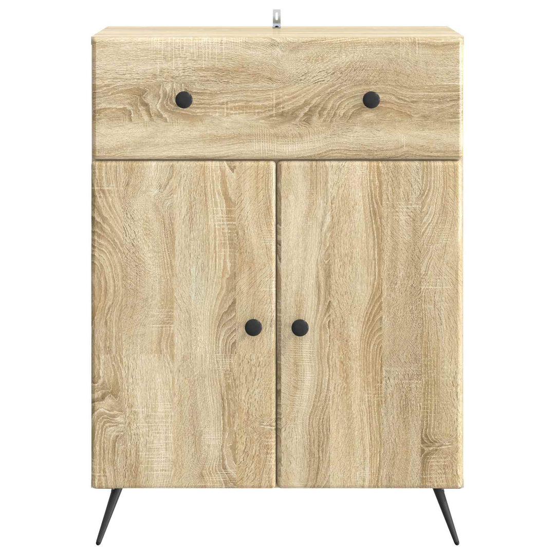 Sideboard Sonoma-eg 66 x 34,5 x 90 cm Konstrueret træ