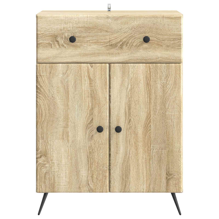 Sideboard Sonoma-eg 66 x 34,5 x 90 cm Konstrueret træ