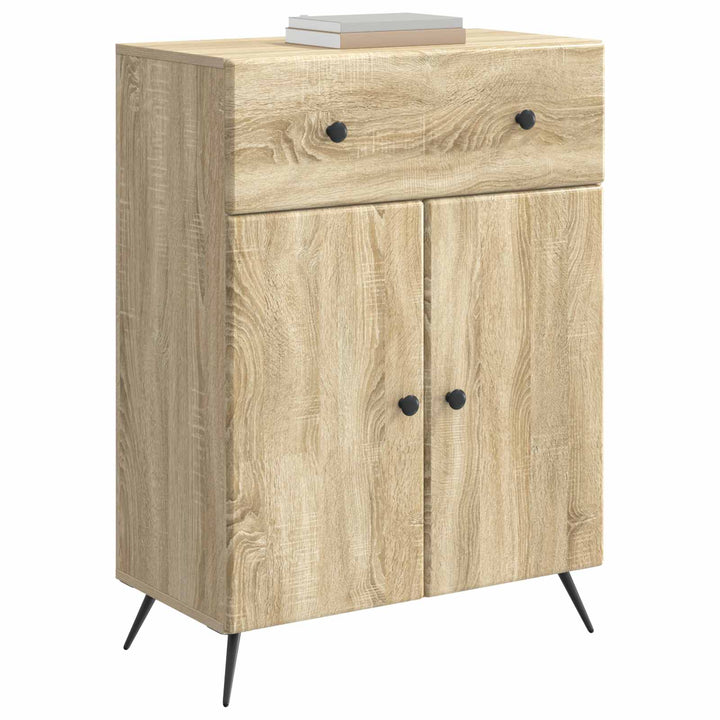 Sideboard Sonoma-eg 66 x 34,5 x 90 cm Konstrueret træ