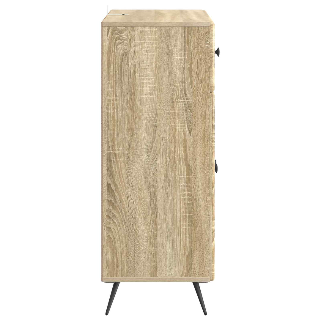 Sideboard Sonoma-eg 66 x 34,5 x 90 cm Konstrueret træ