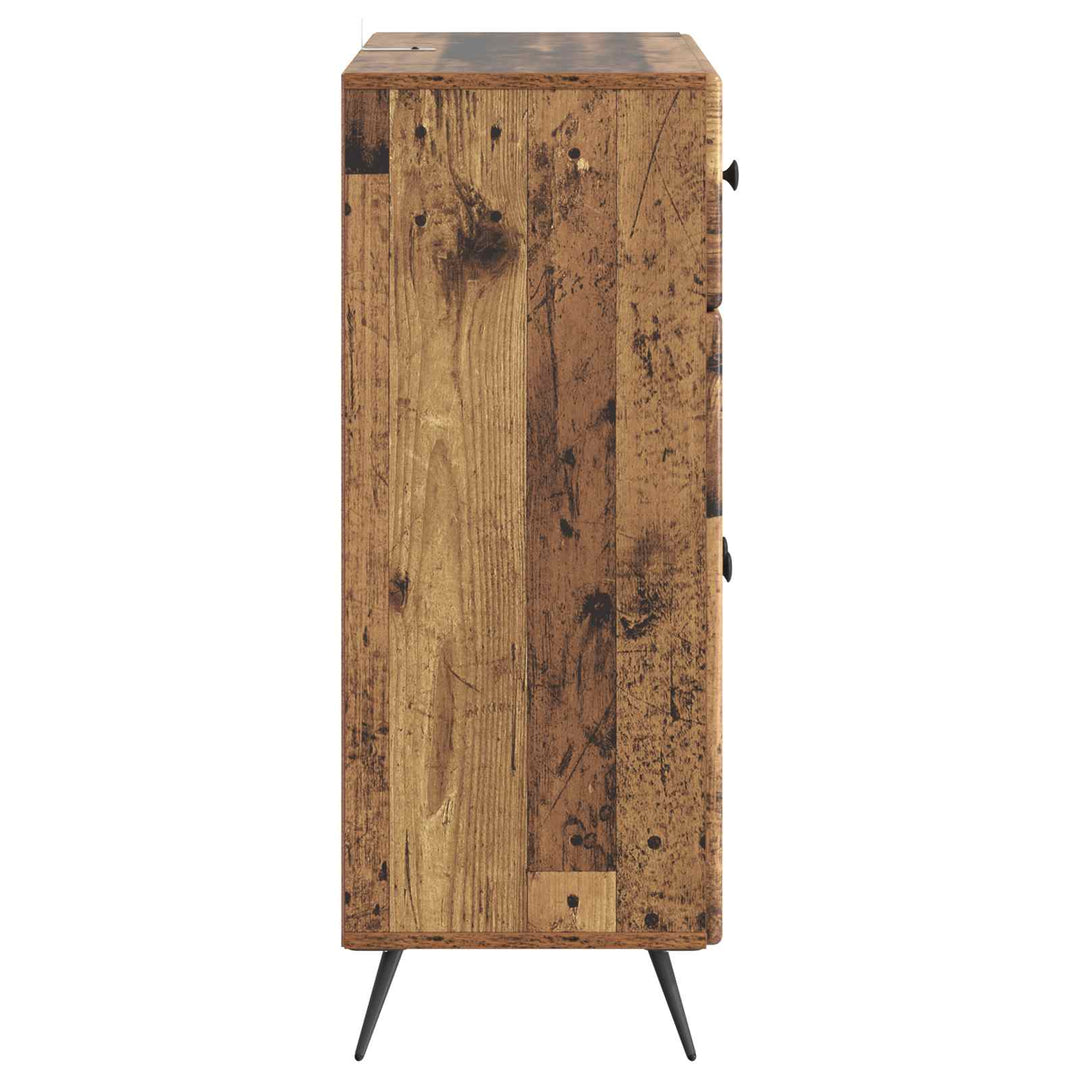 Sideboard Gammelt træ 66 x 34,5 x 90 cm Konstrueret træ