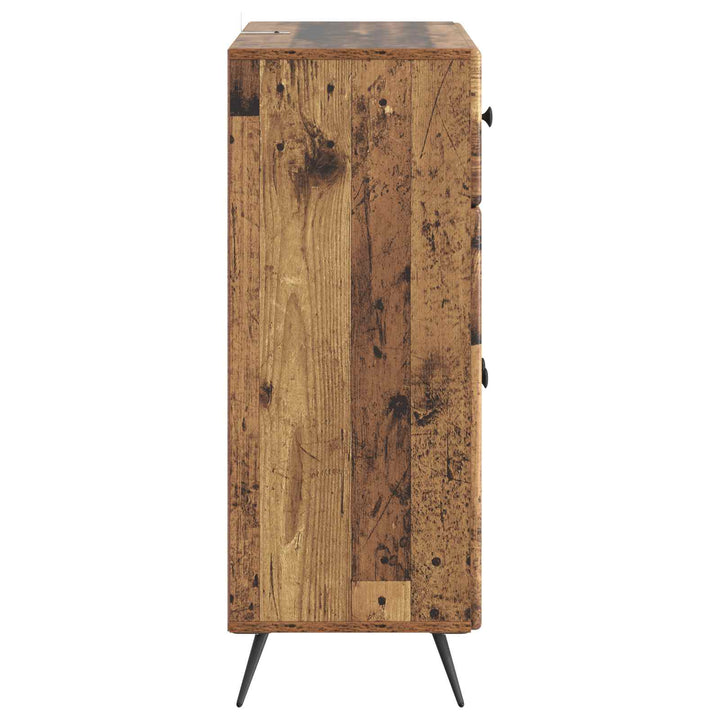 Sideboard Gammelt træ 66 x 34,5 x 90 cm Konstrueret træ