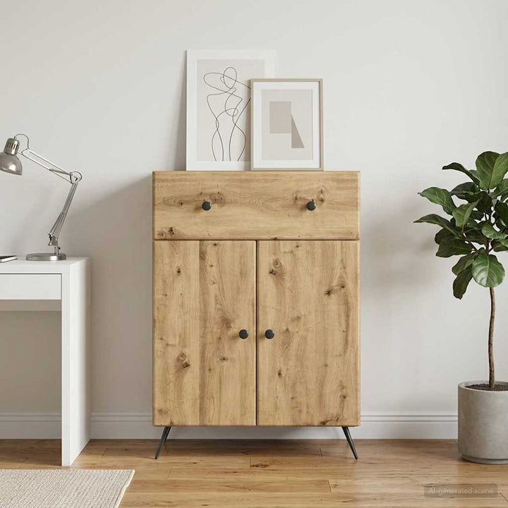 Sideboard Artisan-eg 66 x 34,5 x 90 cm Konstrueret træ