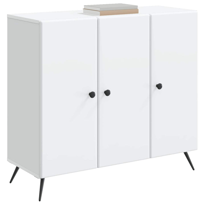 Sideboard Hvid 89 x 34,5 x 80 cm Konstrueret træ
