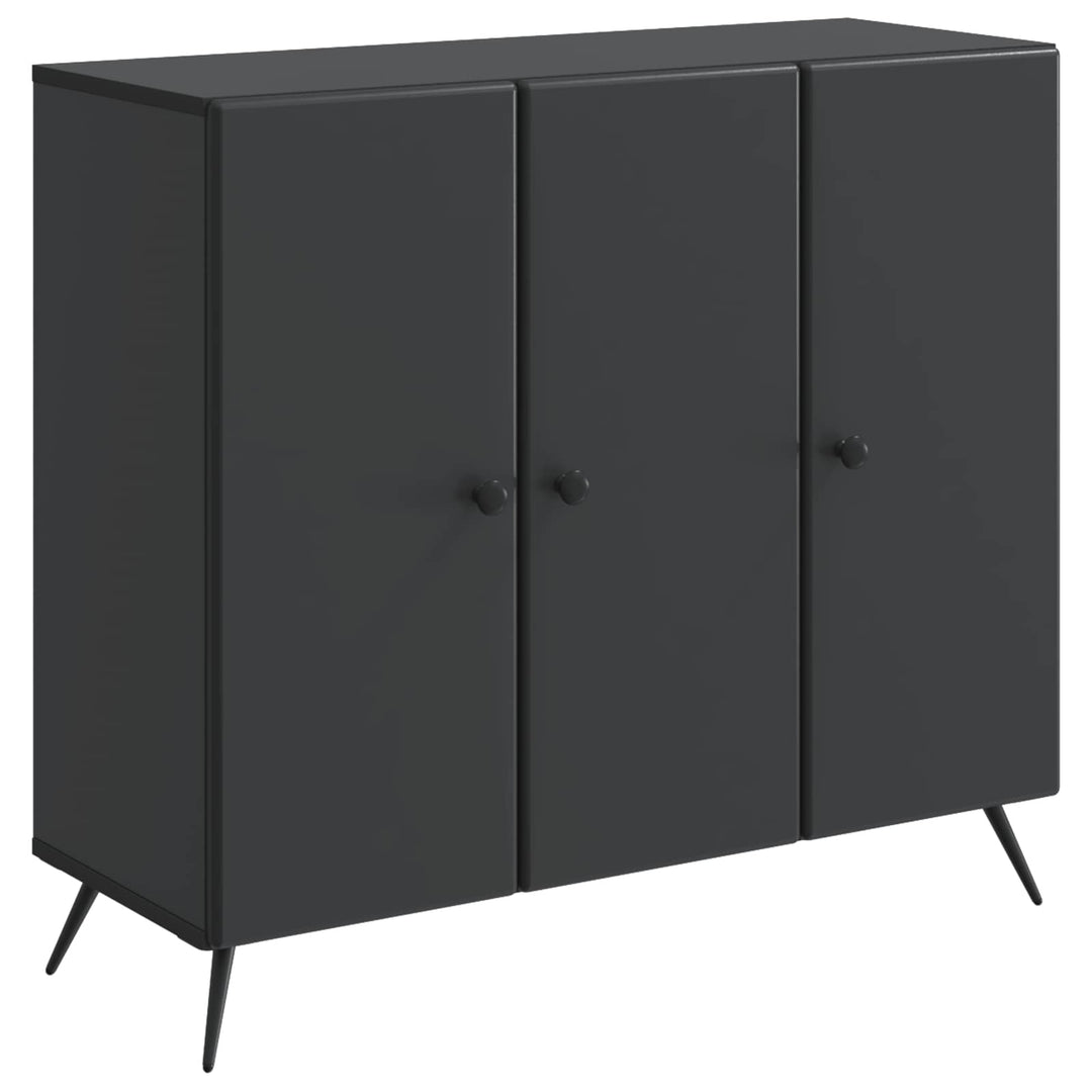 Sideboard Sort 89 x 34,5 x 80 cm Konstrueret træ