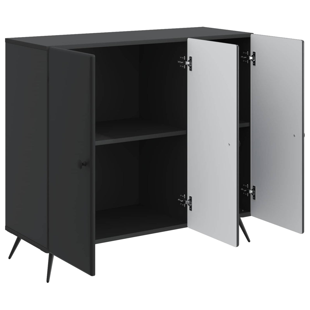 Sideboard Sort 89 x 34,5 x 80 cm Konstrueret træ