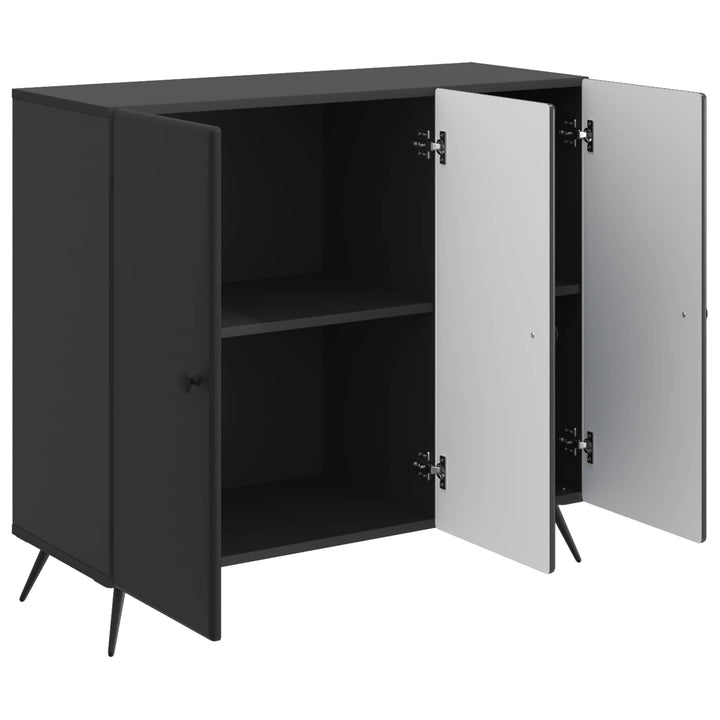 Sideboard Sort 89 x 34,5 x 80 cm Konstrueret træ