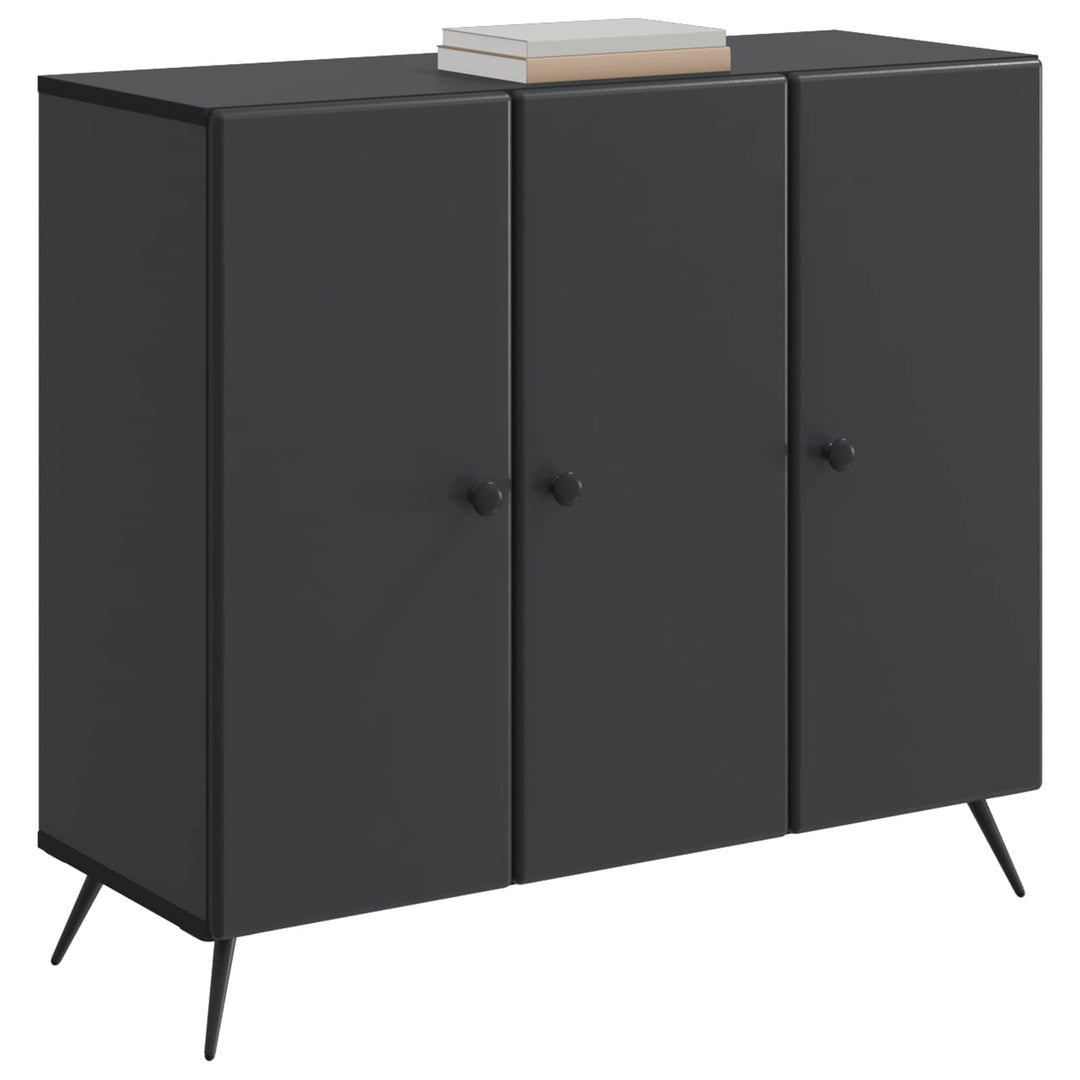 Sideboard Sort 89 x 34,5 x 80 cm Konstrueret træ