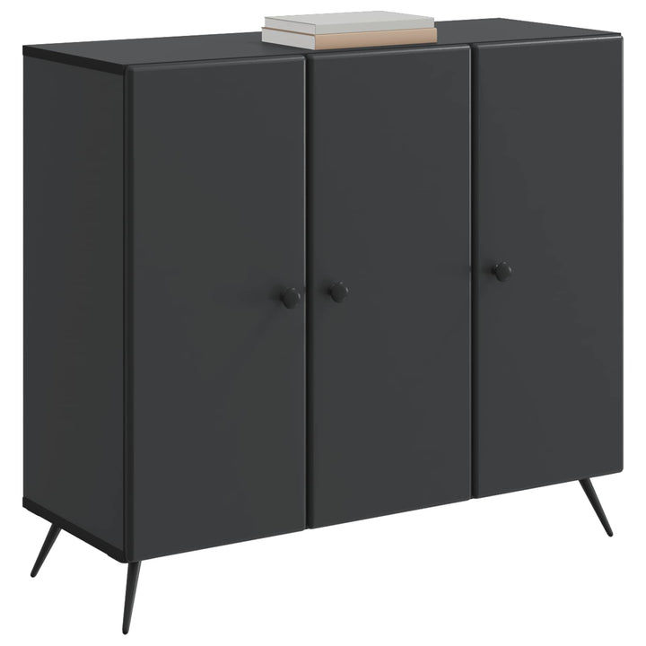 Sideboard Sort 89 x 34,5 x 80 cm Konstrueret træ