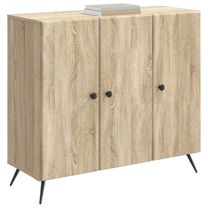 Sideboard Sonoma-eg 89 x 34,5 x 80 cm Konstrueret træ