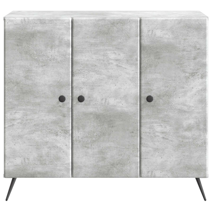 Sideboard Betongrå 89 x 34,5 x 80 cm Konstrueret træ