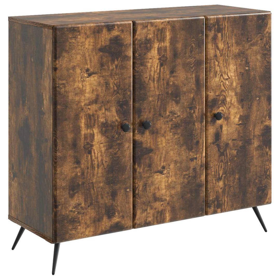 Sideboard Røget eg 89 x 34,5 x 80 cm Konstrueret træ