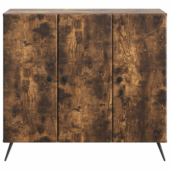 Sideboard Røget eg 89 x 34,5 x 80 cm Konstrueret træ