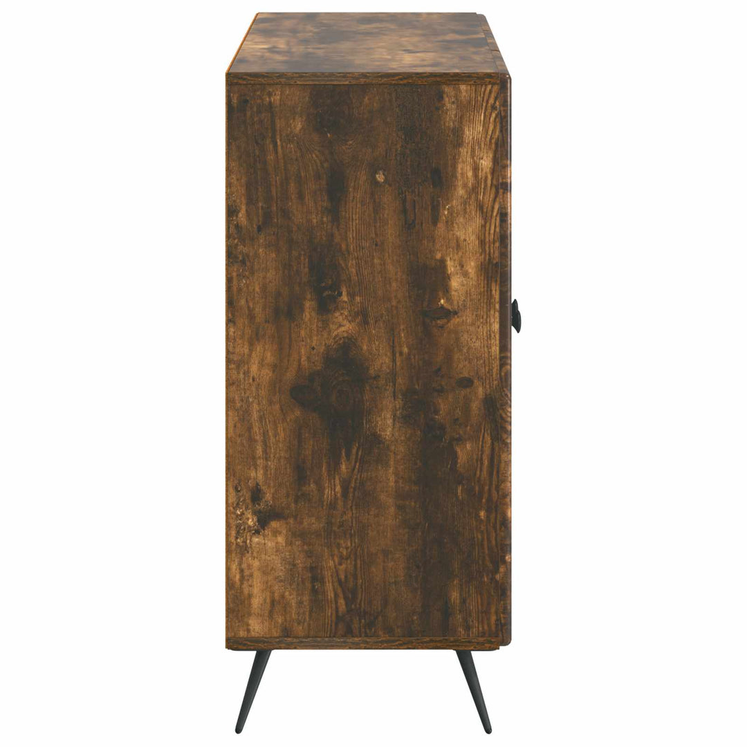 Sideboard Røget eg 89 x 34,5 x 80 cm Konstrueret træ