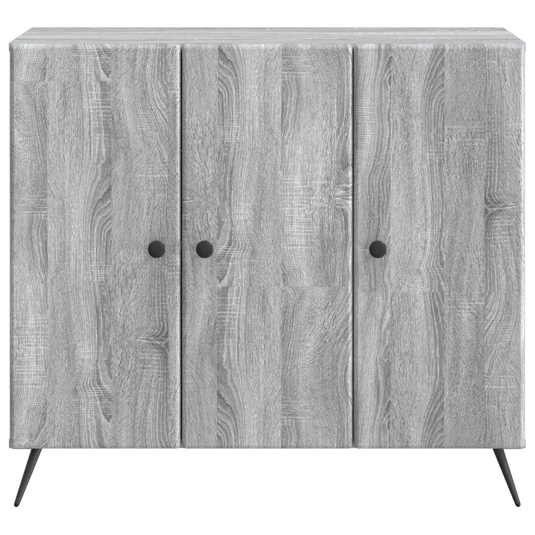 Sideboard Grå sonoma-eg 89 x 34,5 x 80 cm Konstrueret træ