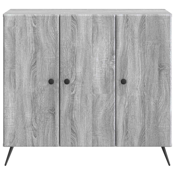 Sideboard Grå sonoma-eg 89 x 34,5 x 80 cm Konstrueret træ