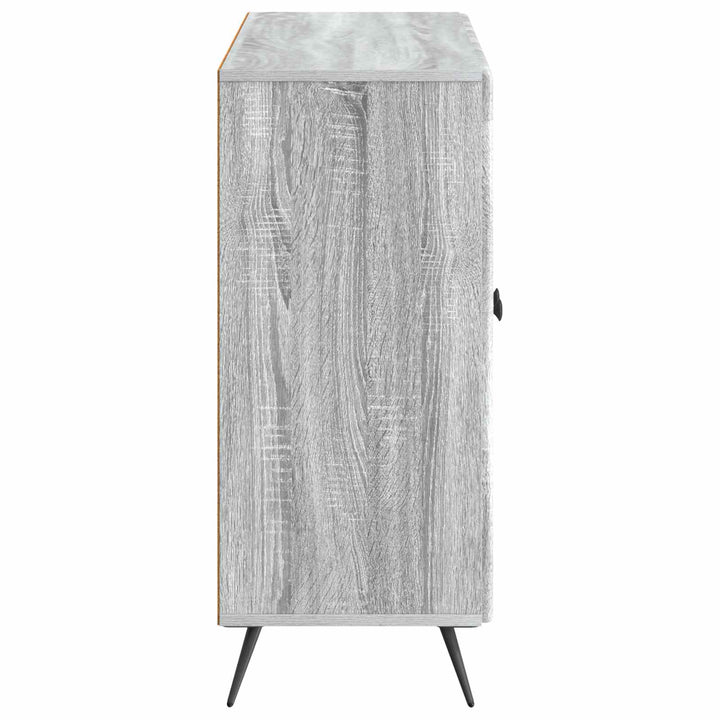 Sideboard Grå sonoma-eg 89 x 34,5 x 80 cm Konstrueret træ