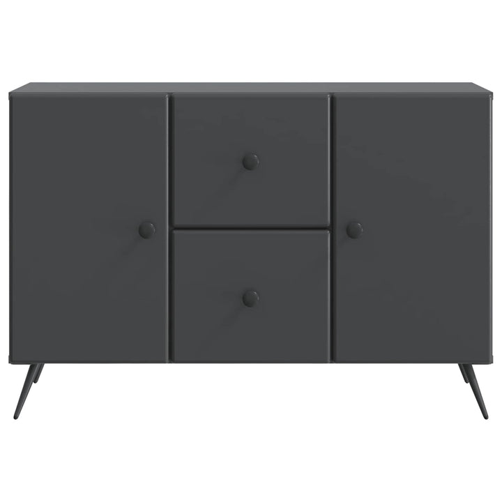 Sideboard med skuffe Sort 89 x 34,5 x 60 cm Konstrueret træ