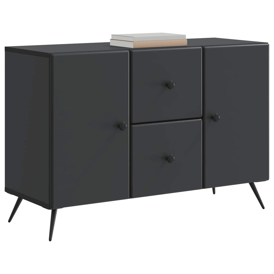 Sideboard med skuffe Sort 89 x 34,5 x 60 cm Konstrueret træ