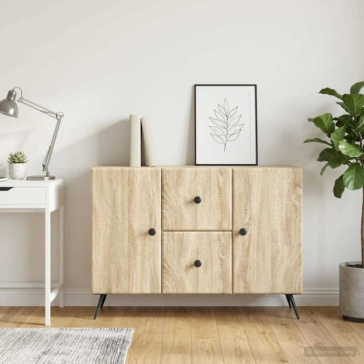 Sideboard Sonoma-eg 89 x 34,5 x 60 cm Konstrueret træ