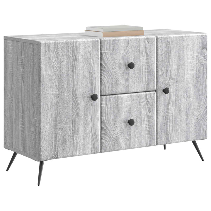 Sideboard Grå sonoma-eg 89 x 34,5 x 60 cm Konstrueret træ