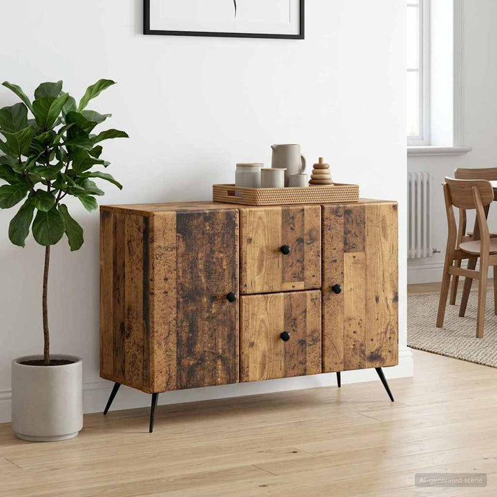 Sideboard Gammelt træ 89 x 34,5 x 60 cm Konstrueret træ