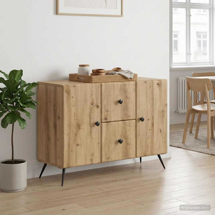 Sideboard Artisan-eg 89 x 34,5 x 60 cm Konstrueret træ