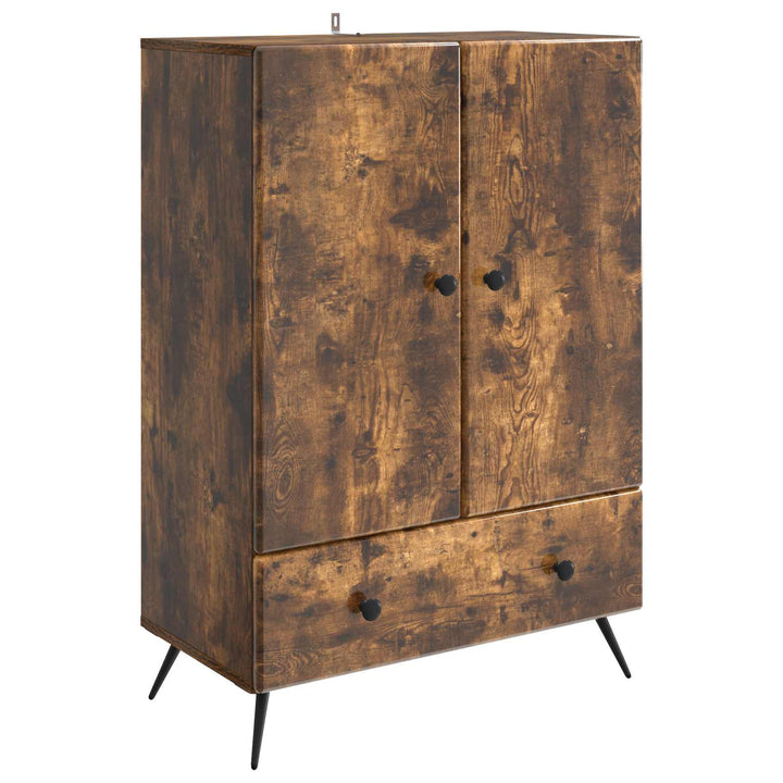Sideboard Røget eg 66 x 34,5 x 95 cm Konstrueret træ