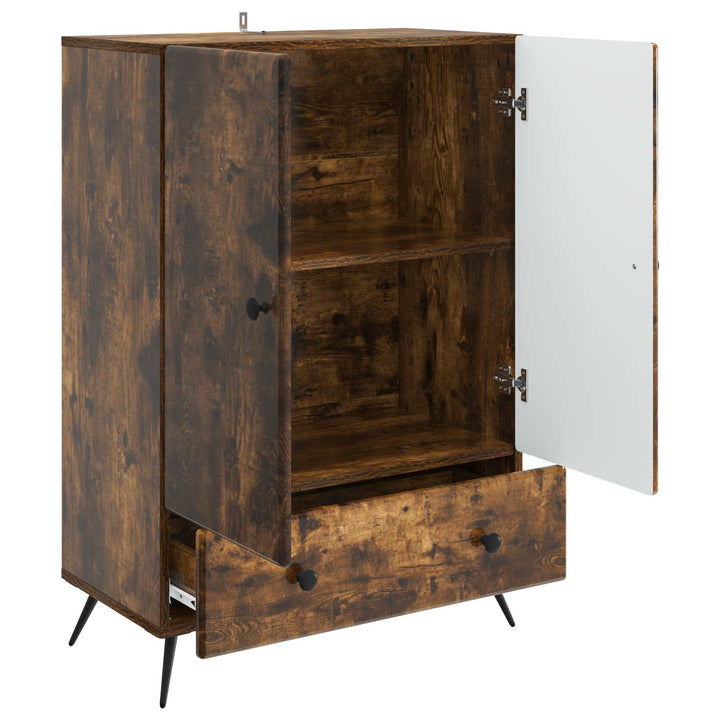 Sideboard Røget eg 66 x 34,5 x 95 cm Konstrueret træ