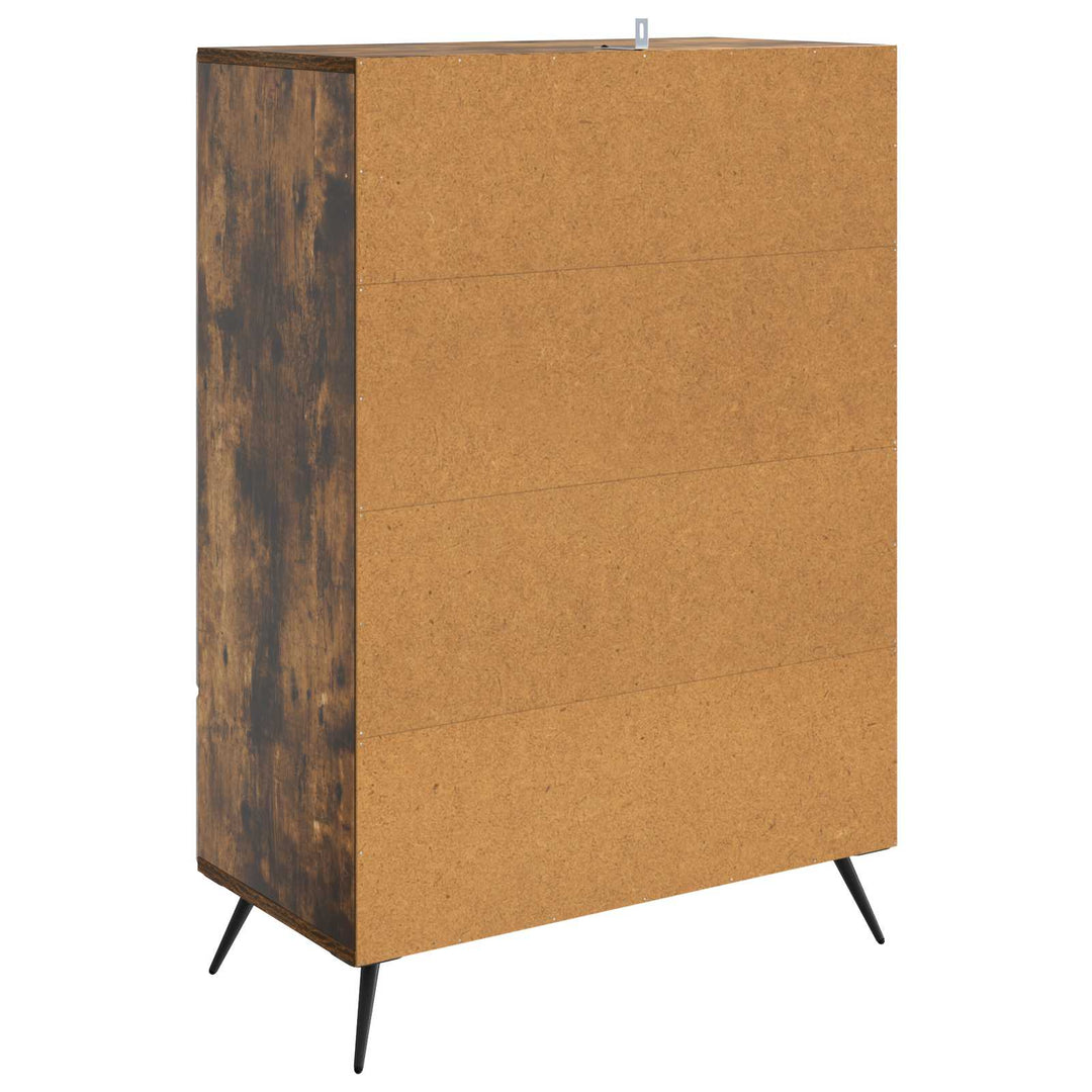 Sideboard Røget eg 66 x 34,5 x 95 cm Konstrueret træ