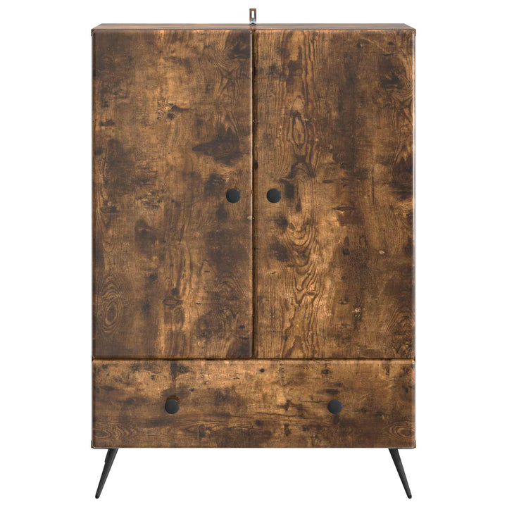 Sideboard Røget eg 66 x 34,5 x 95 cm Konstrueret træ