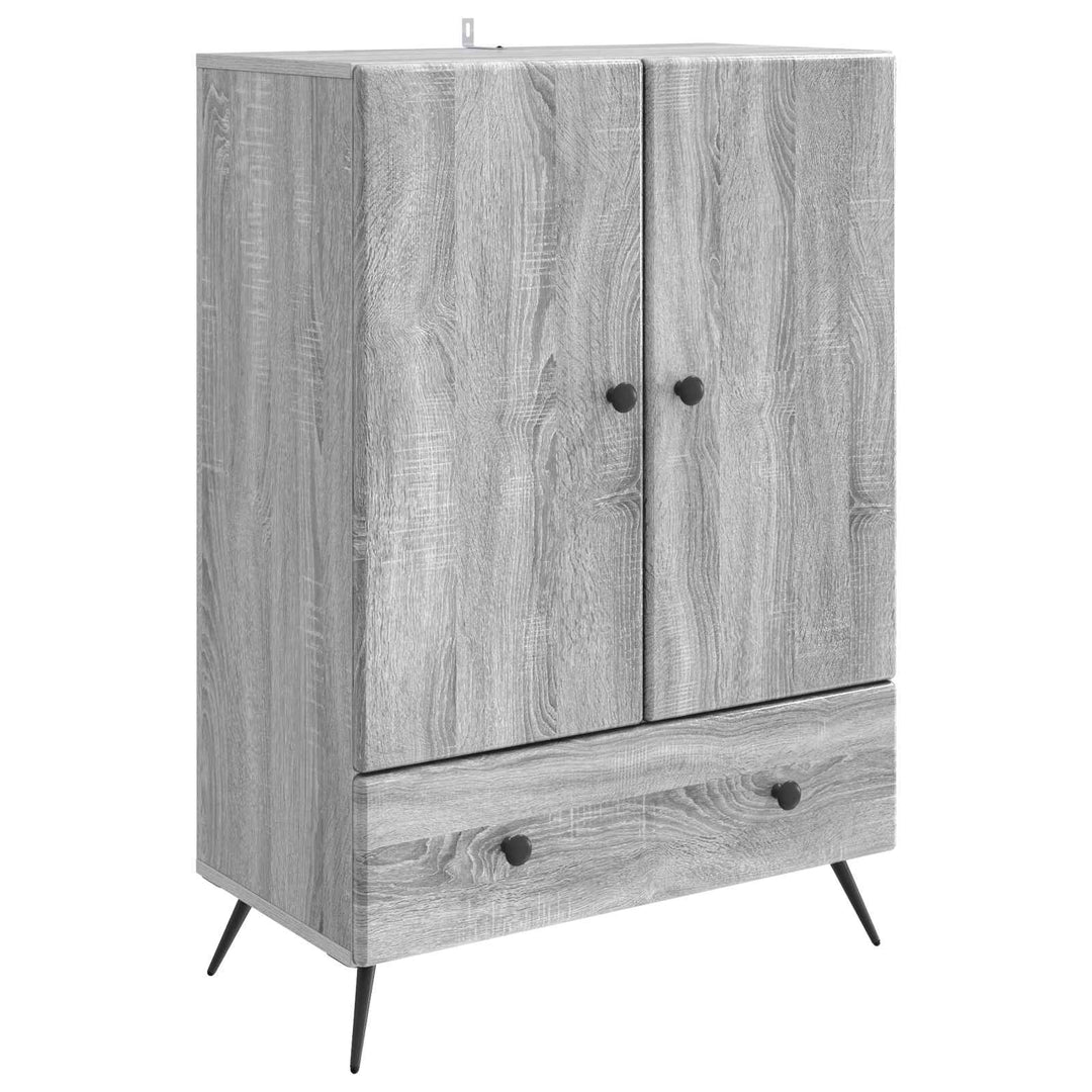 Sideboard Grå sonoma-eg 66 x 34,5 x 95 cm Konstrueret træ