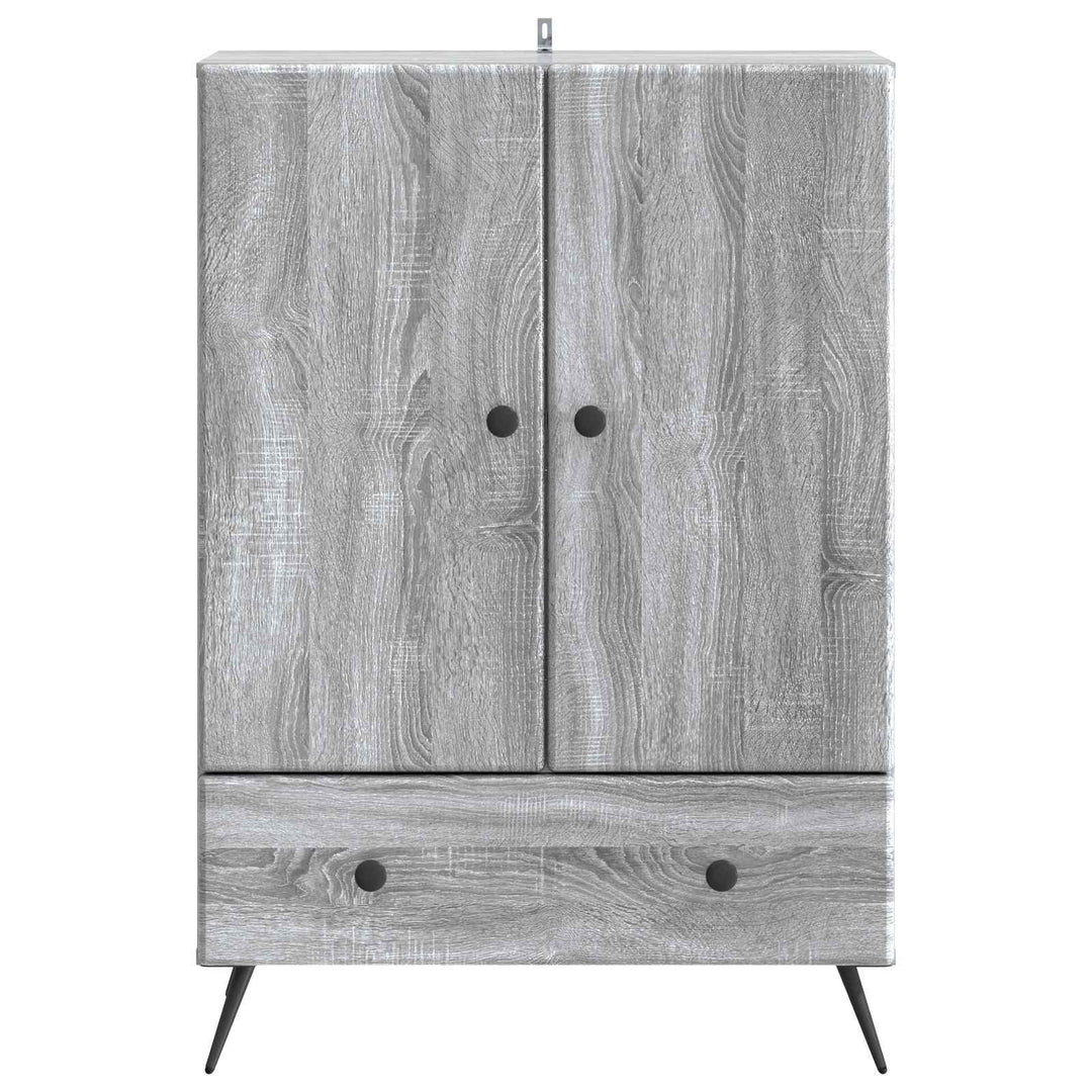 Sideboard Grå sonoma-eg 66 x 34,5 x 95 cm Konstrueret træ
