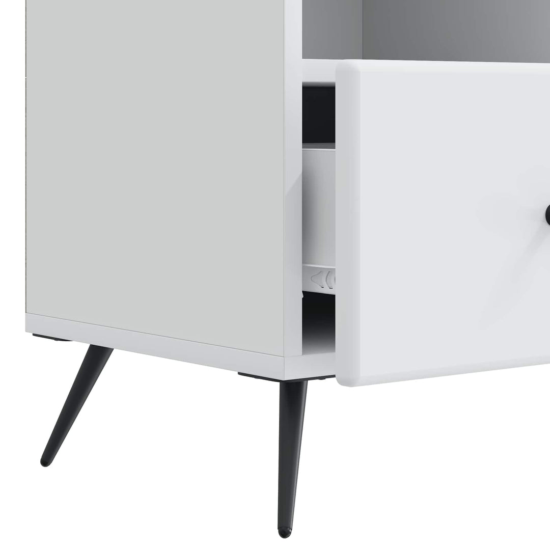 TV-skab med skuffe Hvid 102 x 34,5 x 50 cm Konstrueret træ