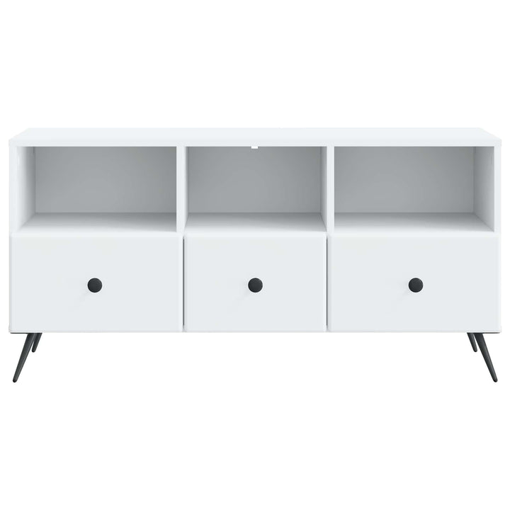 TV-skab med skuffe Hvid 102 x 34,5 x 50 cm Konstrueret træ