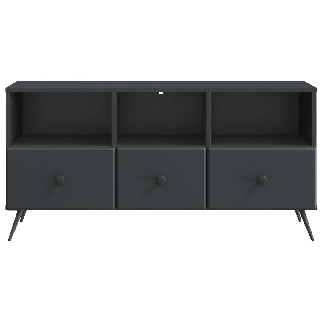 TV-skab med skuffe Sort 102 x 34,5 x 50 cm Konstrueret træ