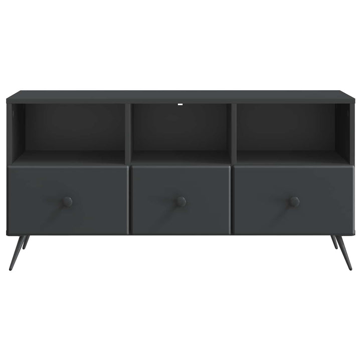 TV-skab med skuffe Sort 102 x 34,5 x 50 cm Konstrueret træ