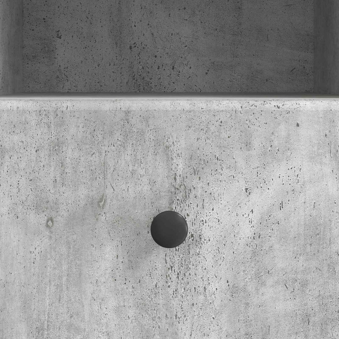 TV-skab med skuffe Betongrå 102 x 34,5 x 50 cm Konstrueret træ