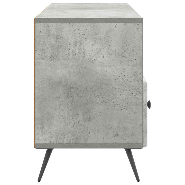TV-skab med skuffe Betongrå 102 x 34,5 x 50 cm Konstrueret træ