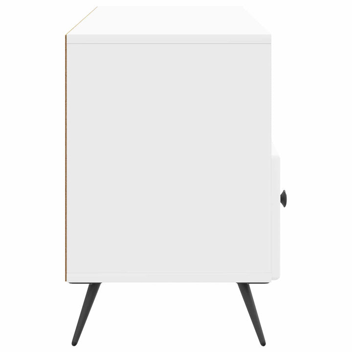TV-skab Hvid højglans 102 x 34,5 x 50 cm Konstrueret træ