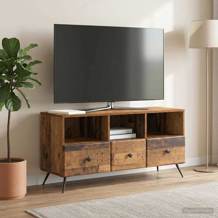 TV-skab Gammelt træ 102 x 34,5 x 50 cm Konstrueret træ