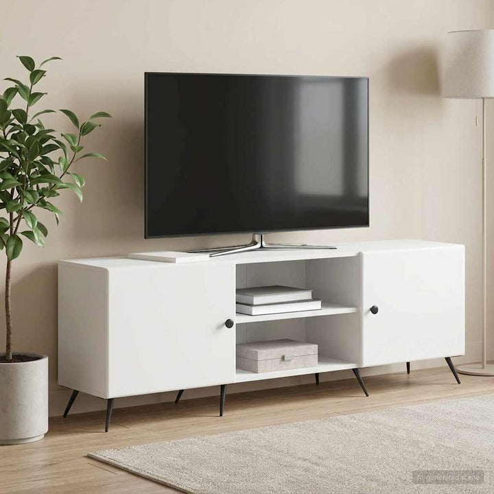 TV-skab Hvid 150 x 31 x 50 cm Konstrueret træ