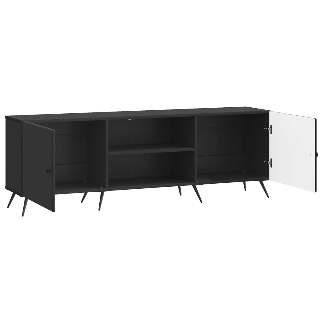TV-skab Sort 150 x 31 x 50 cm Konstrueret træ